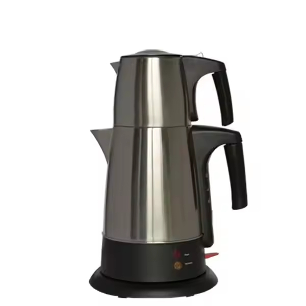 Electric Double Layers Tea Kettle Home Water Kettle with Plastic Double Handle