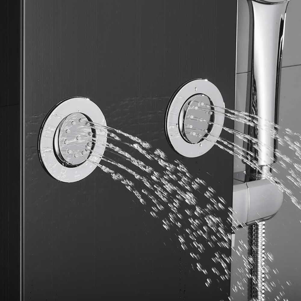 Massage Rain Bath Shower Panel Kit with Body Jet