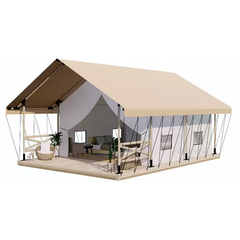 a Homestay Tent with a Sturdy Structure Made of Galvanized Steel Beams