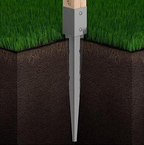 Квадратный грунтовый анкер Besto 101x101x750 мм