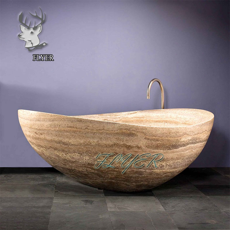 Wholesale Freestanding Black Stone Marble Bathtub for Sale