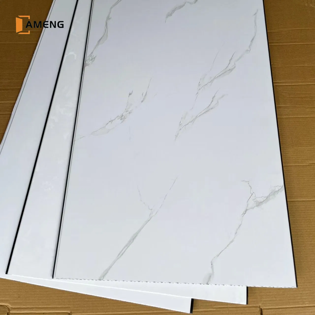 200/250/300mm Width Eco Friendly Ceiling Tiles Wood Marble Grain Decorative Plastic Wall Ceiling Panel
