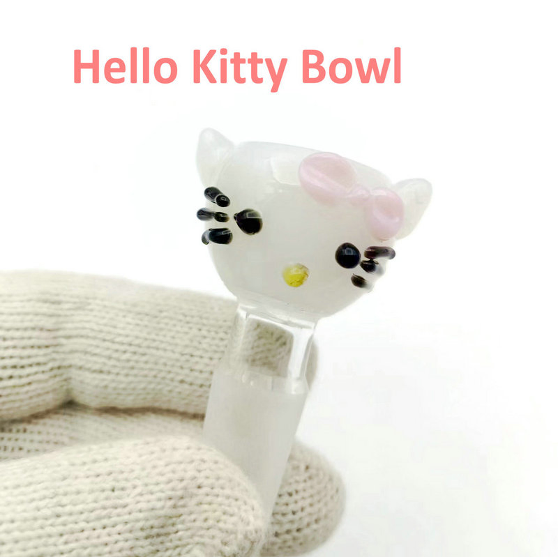 Hellokitty Glass Smoking Bowl 14mm 18mm Joint Male Female