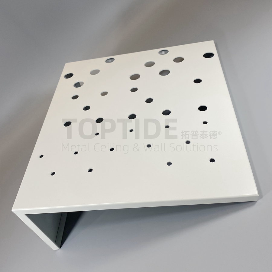 Exterior Aluminum / Aluminium Wall Cladding Panel with Custom Perforation Pattern