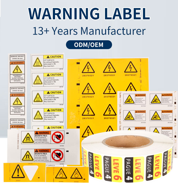 Adhesive Printing Service Paper/Pet/PP Various Material Labels for Consumer Electronics