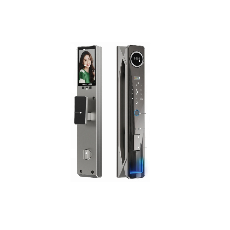 3D Face 4.5" Display Screen Fingerprint Password Economy Smart Lock