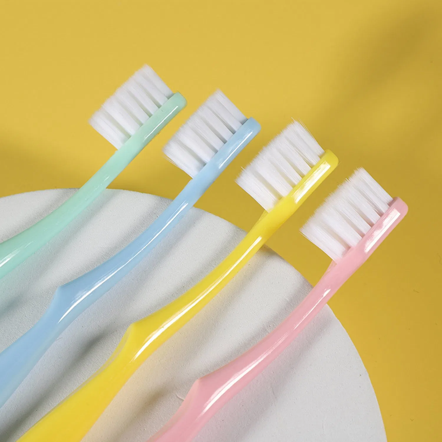 Wholesale Macaron Wide Brush Head Soft Bristle Adult Family Toothbrush