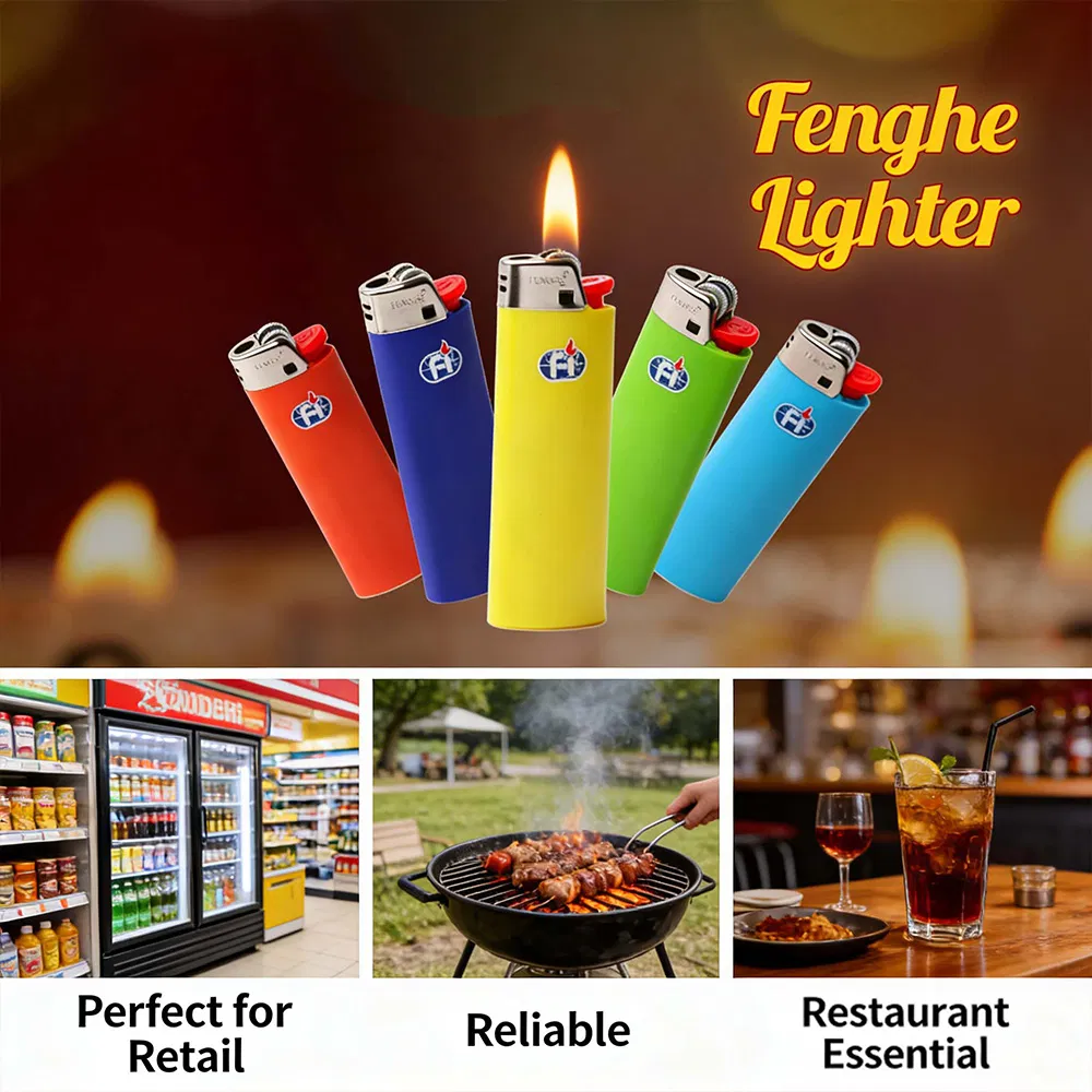 Fast Turnover 3-Pack Retail Blister Packaging Checkout Lighter