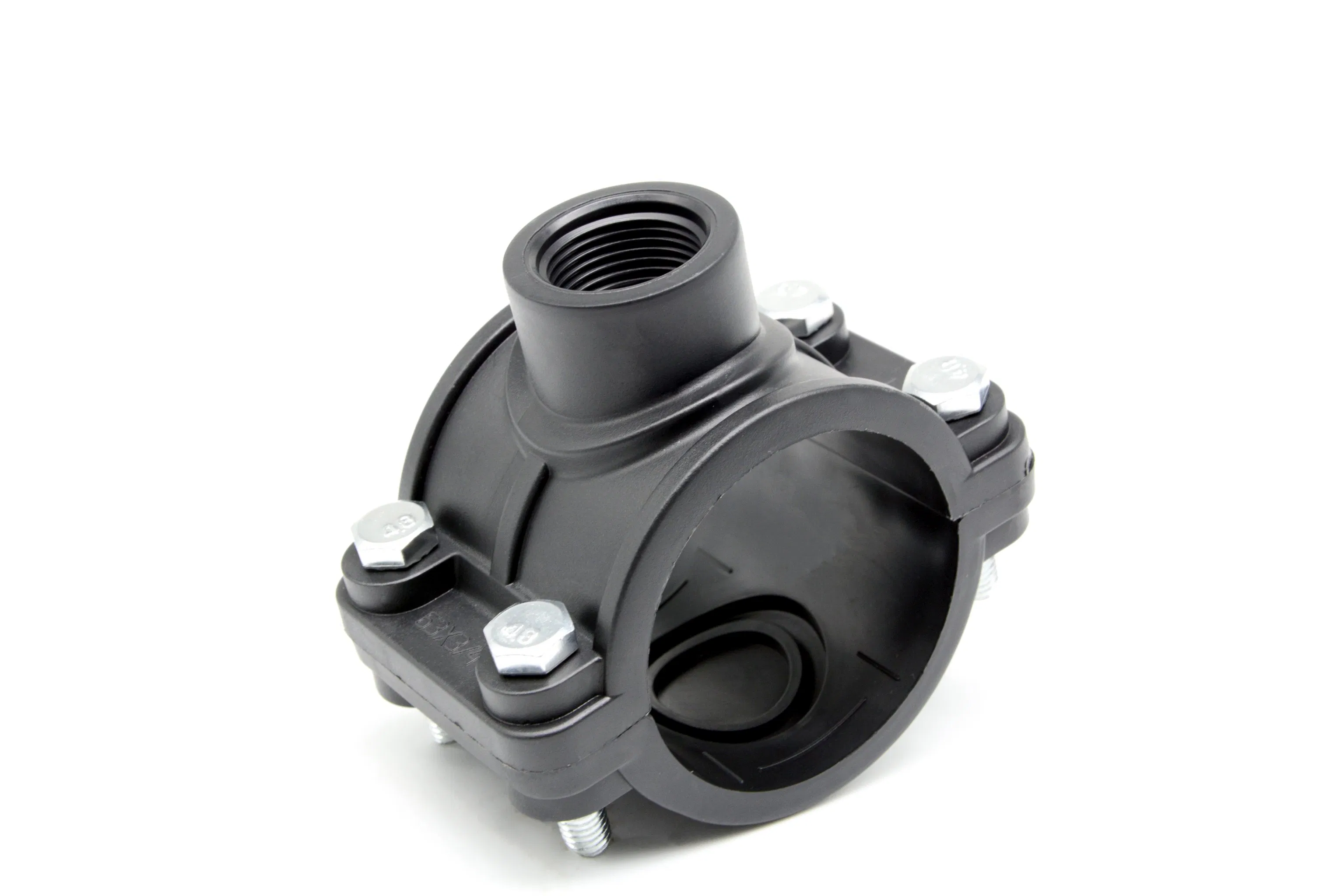 Irrigation PP Plastic Clamp Saddle for Water for Pipe Fittings