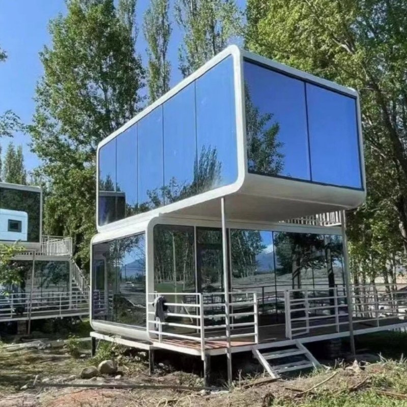 Luxury Modern Design Shipping Container Tiny Homes Prefab Apple Cabin Hou