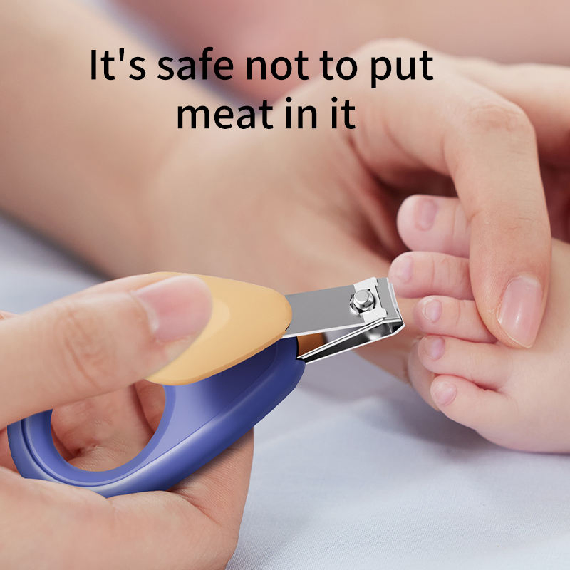 Wholesale Custom Newborn Baby Manicure Set Non-Slip Scissors Professionalnail Grooming Kit with Cute Case Gift