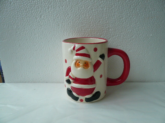 Cheap Price 3D Snowman Shaped Artistic Ceramic Mug for Kids