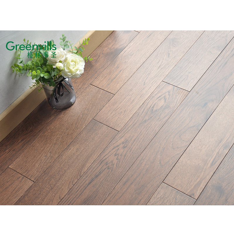 Strong Density Solid Hickory Flooring Hardwood 18mm Thick