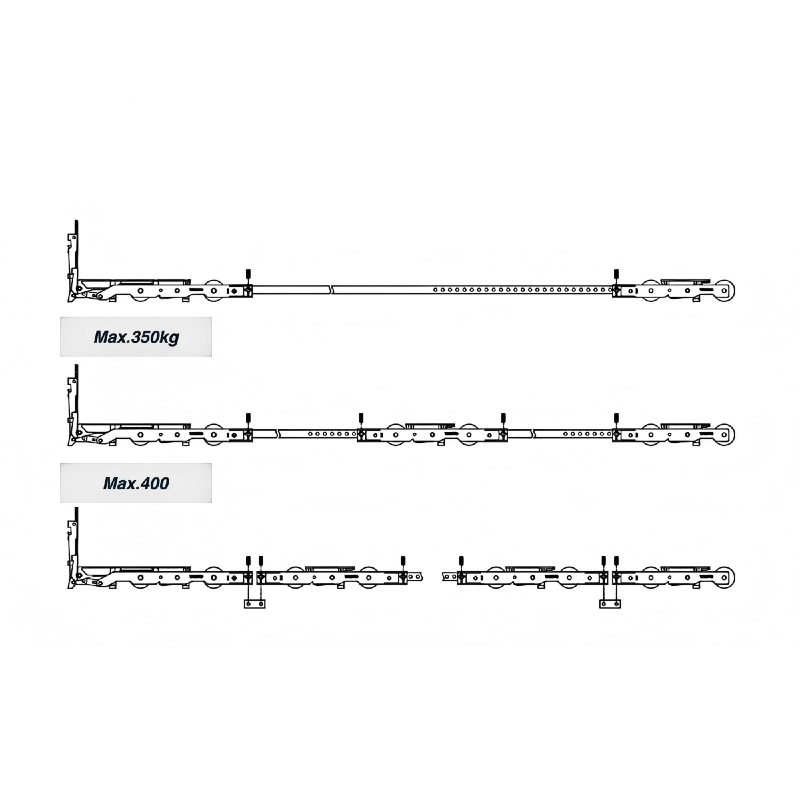 Lift and Sliding Hardware Heavy Duty Aluminium Lift & Slide Patio Doors