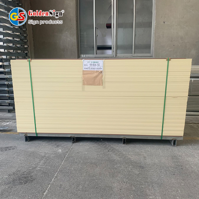 Goldensign 0.65density for 5mm Wood Color PVC Wall Panel