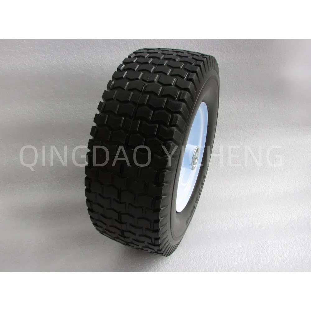 OEM 13X5.00-6 Wheelbarrow PU Foam Puncture Proof Solid Wheel