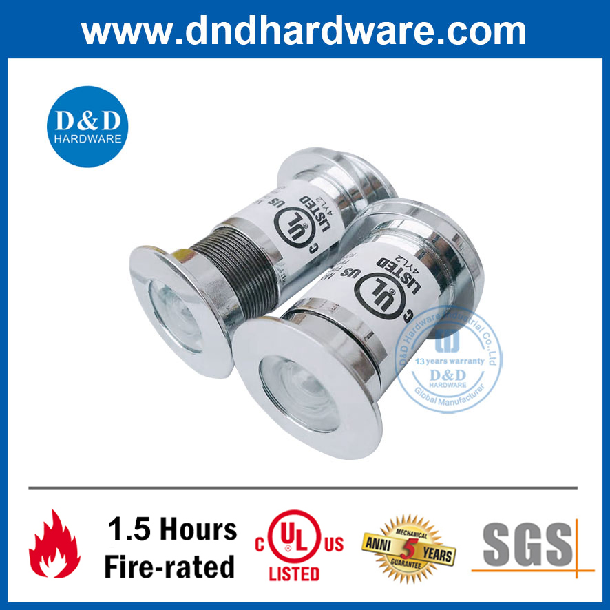 Factory Price 180 Degree Fireproof Door Viewer Peephole for Metal Doors with UL Certificate