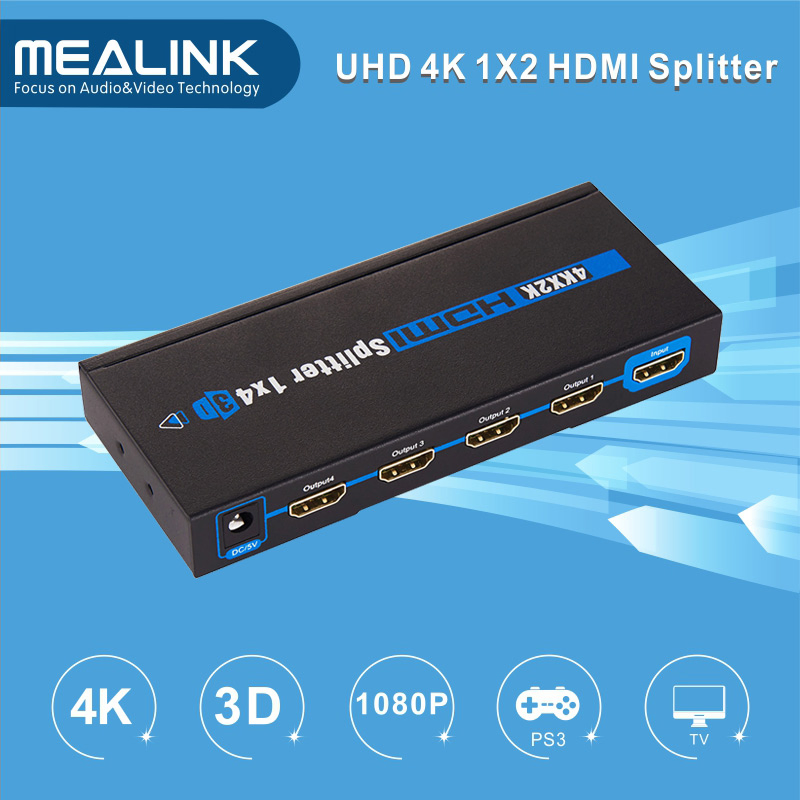 Разветвитель HDMI 1x4 4K с кабелем 20м