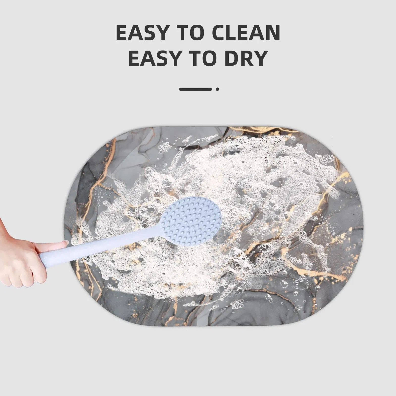 Quick Dry Bathroom Non Slip Floor Modern Bathtub Rugs Diatomite Bath Mat for Bathroom Kitchen Bedroom Home