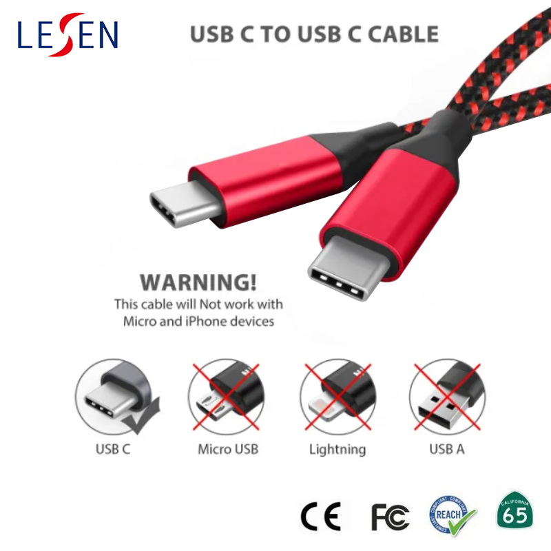High Quality Nylon Braided USB a 3.1 to USB C Fast Charger Flexible Type C Cable