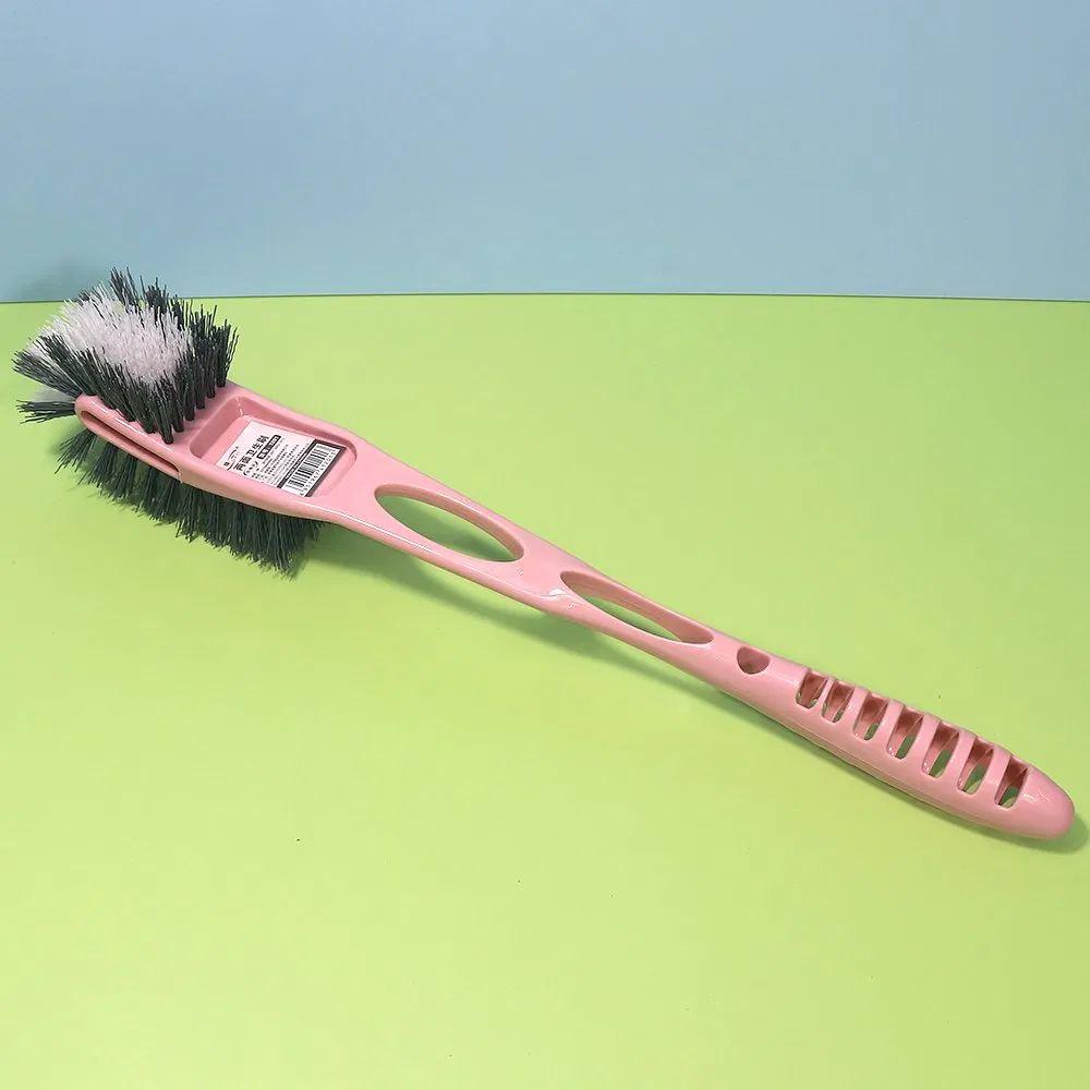 Jy1201 Flexible Long Handle Toilet Brush with Ergonomic Hockey Stick Head