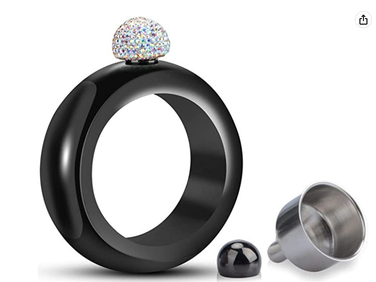 Custom 6oz Black Hip Flask Stainless Steel Liquor Whiskey Alcohol Flask for Balmenach Edrington