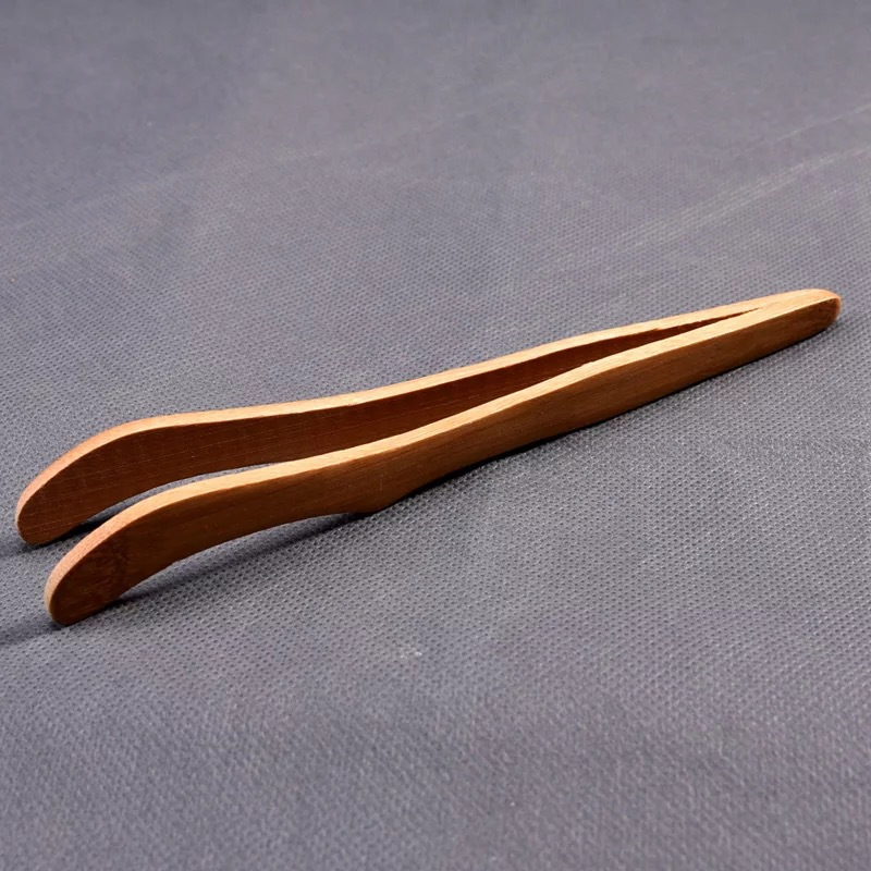 Wholesale Environmentally Friendly Reusable Varnish Small Wooden Bamboo Salad Tongs