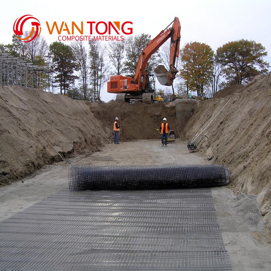 Plastic Road Geo Grids PP Biaxial Geogrid 40/40kn for Road Reinforcement