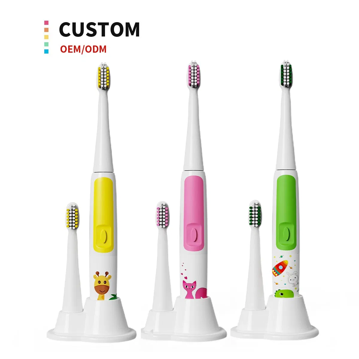Soft Silicone Automatic Children Electric Toothbrush for Kids Baby Sonic Toothbrush
