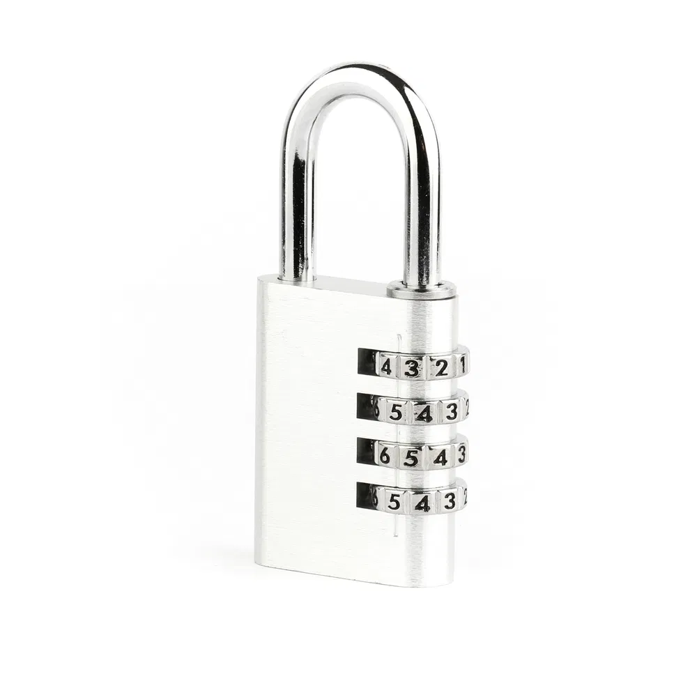 28mm 4-Digit Security Aluminum Code Combination Padlock for Gym Locker