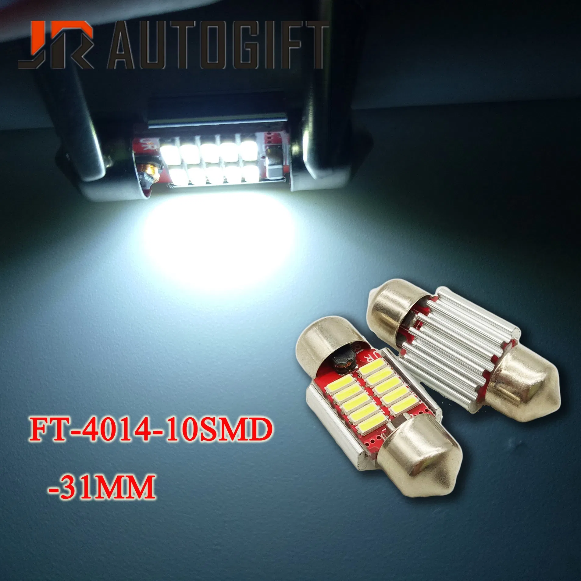 Светодиодная лампа C5w 4014 10LED Canbus 12-24V для авто