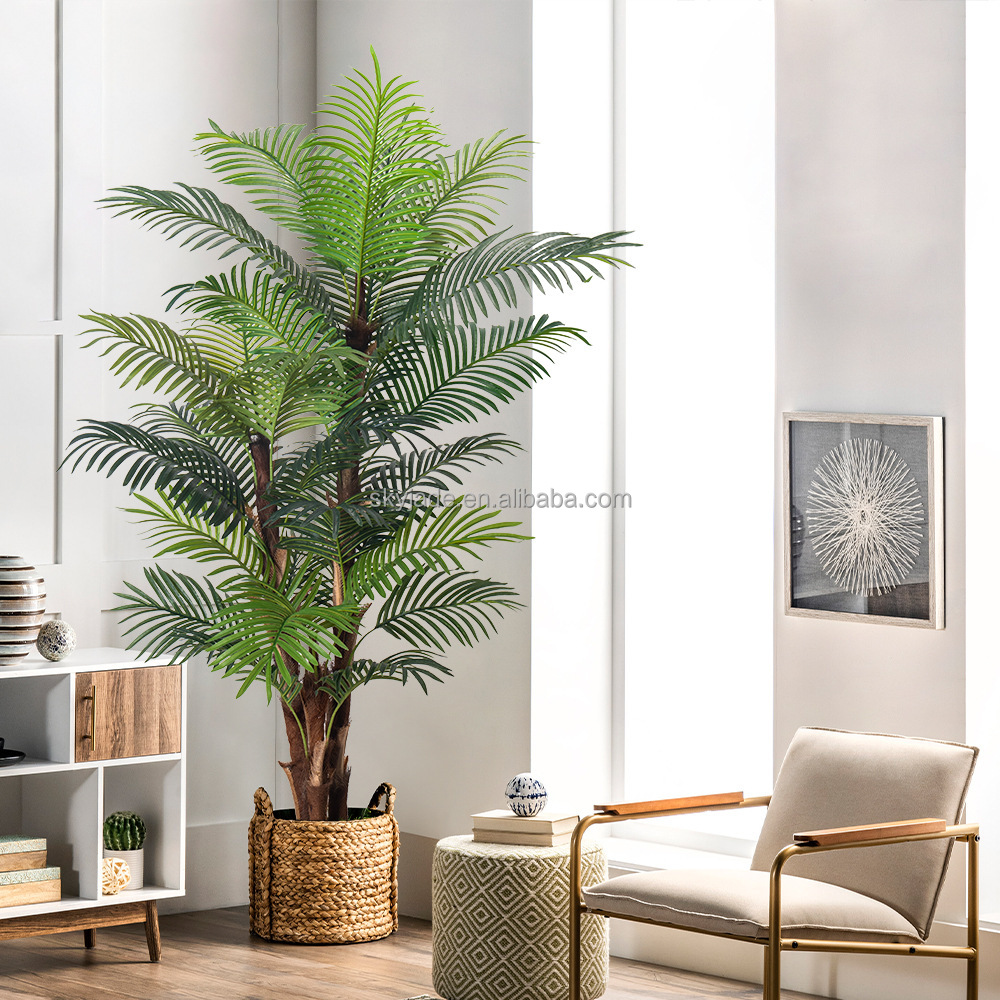 Бонсай искусственный Зеленое дерево мини-пальма для дома