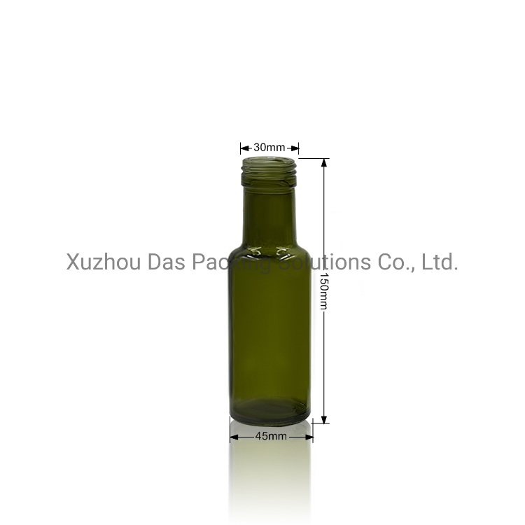 100ml Round Dark Green Marasca Glass Bottle Olive Oil Bottle