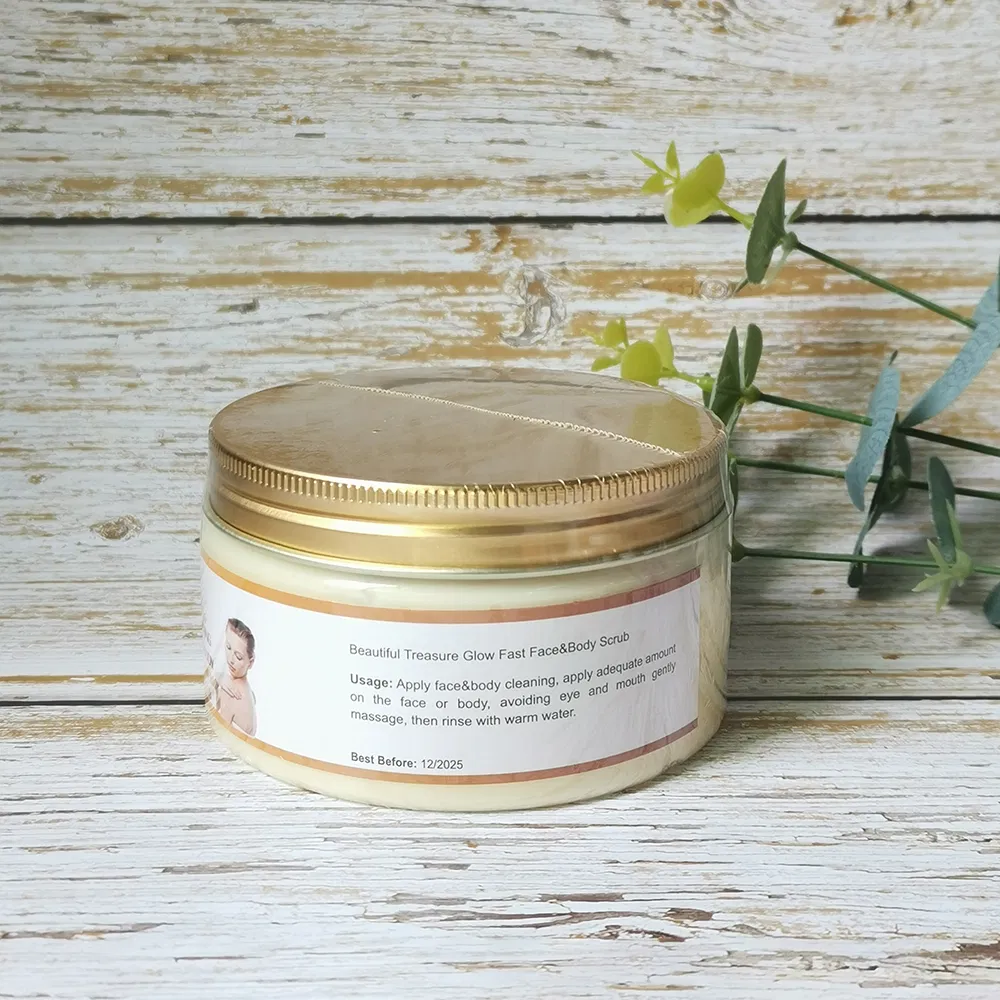 100% Natural Herbal Face Body Natural Papaya Cleansing Scrub Gel Papaya Skin Whitening Scrub