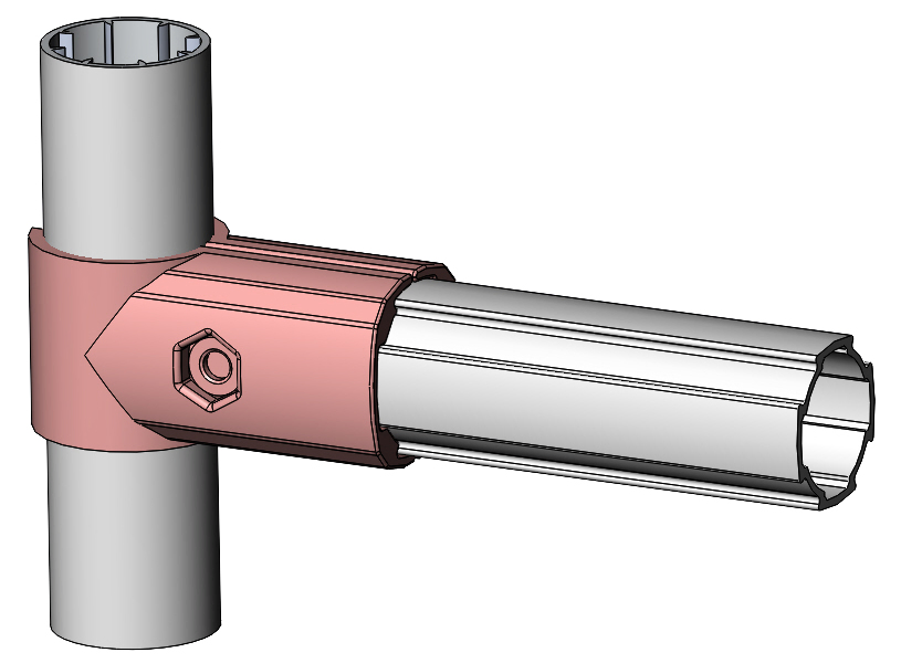 Aluminum Profile Pipe Joint/Pipe Fitting Joint/Aluminum Extrusion Joint System
