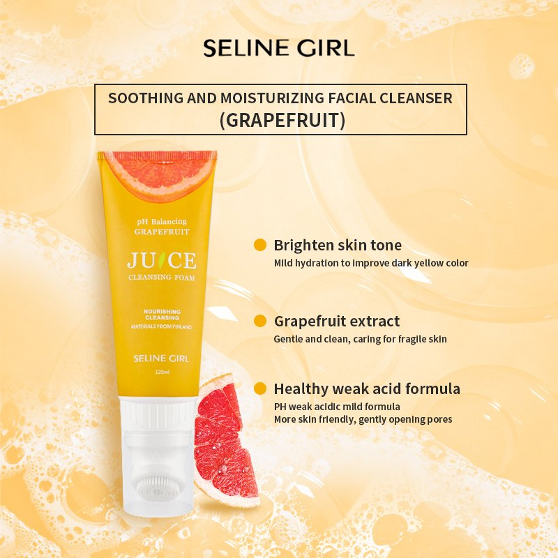 Seline Girl 120ml Peach Cleansing Foam Facial Cleanser