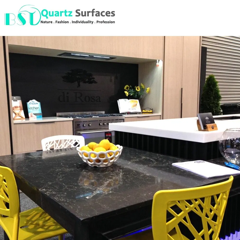 Calacatta Silica-Free Quartz Slab Non-Silica Premium Countertop for Safe Living