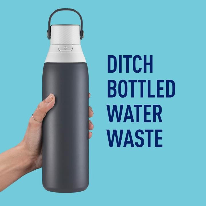 Термоизолированная бутылка для воды 20 Oz с фильтром и трубочкой