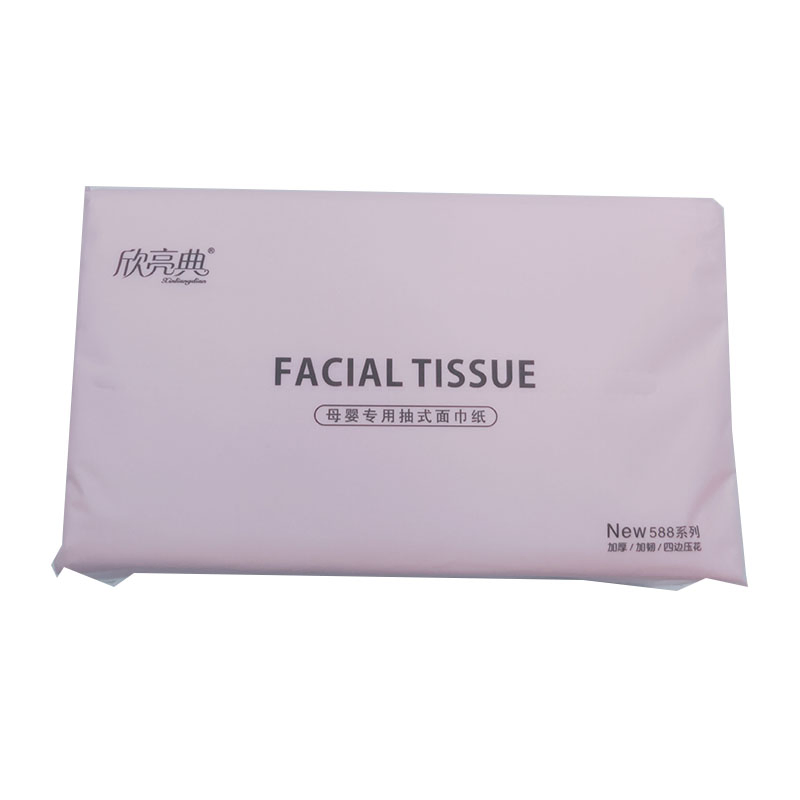 Virgin Wood Pulp Facial Tissue White Soft Facial Tissue Paper for Household