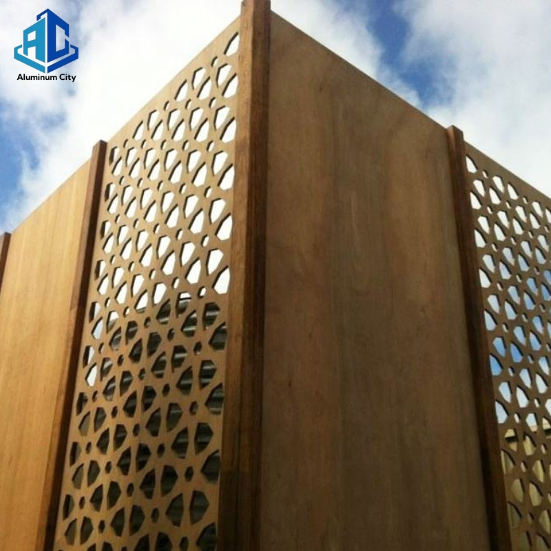Corten Steel Perforated Curtain Wall System for Modern Building Facade with Weathering Resistant Finish
