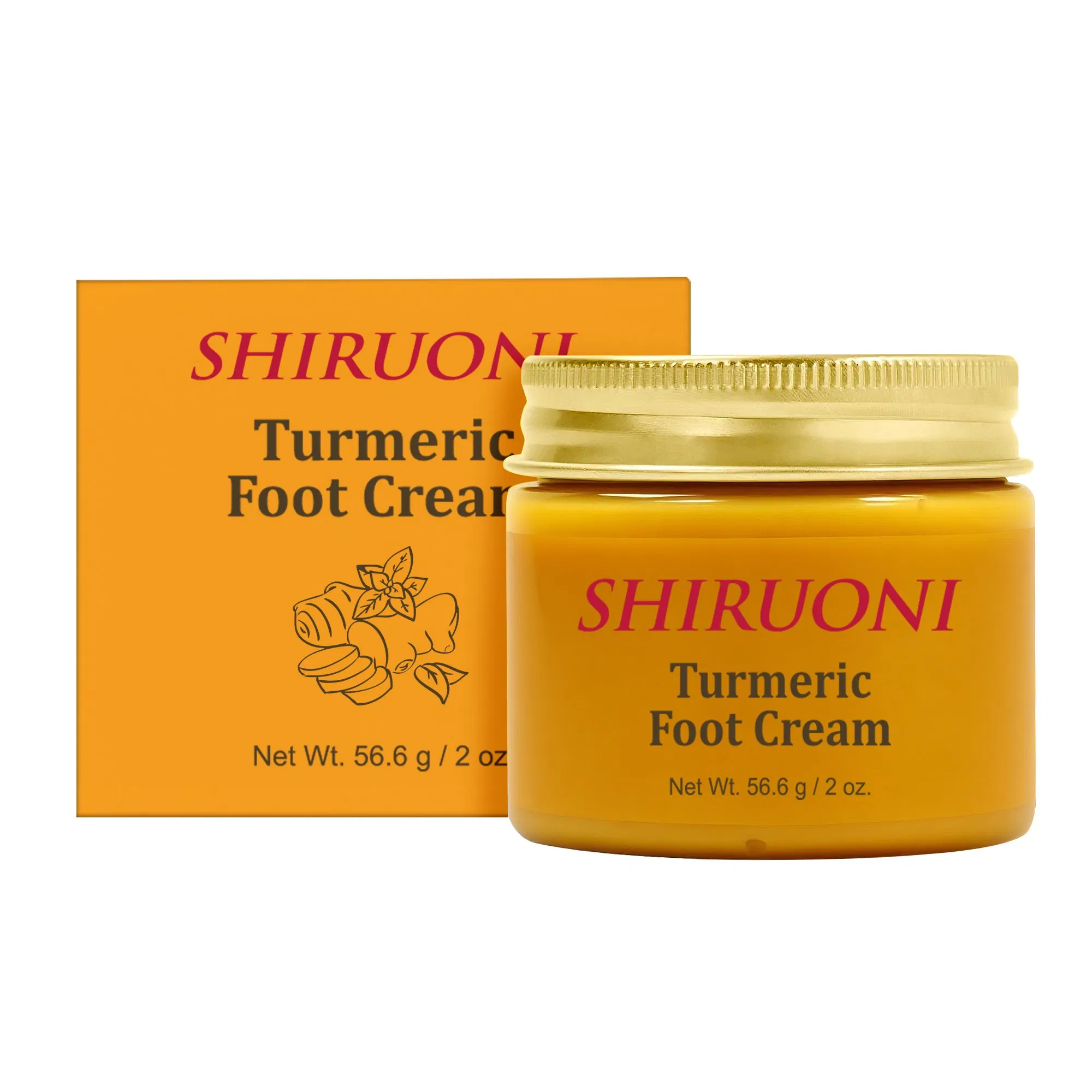 OEM Turmeric Foot Cream Hydrating Urea Cream