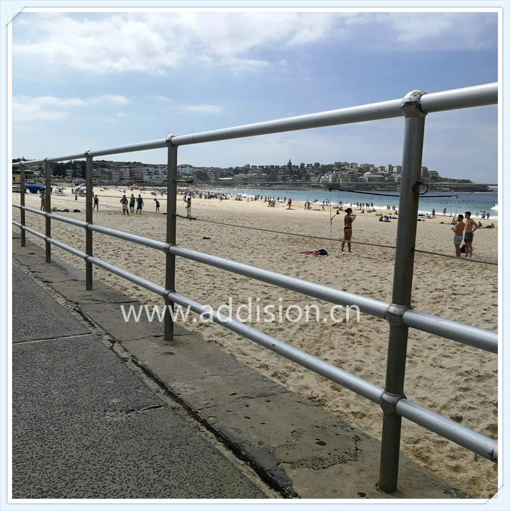 Handrail Stanchion Components, Ball Tube Stanchion System, Galvanised Handrail Standards