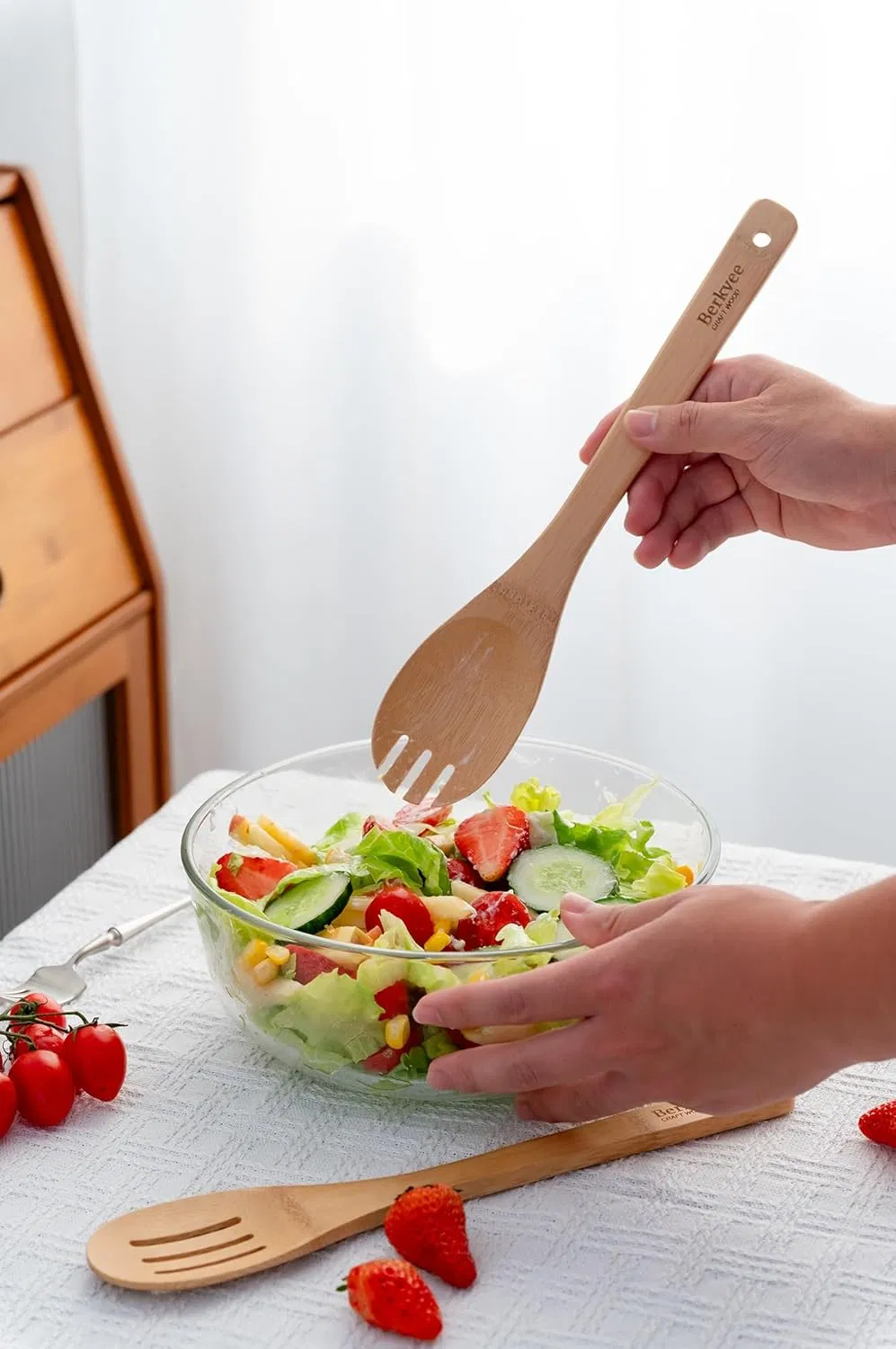 Bamboo Made Environmentally Friendly Green Household Kitchen 6-Piece Set Stir Fry Bamboo Spatula