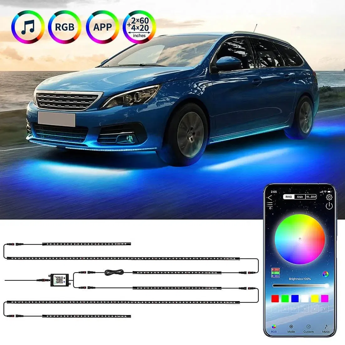 Chassis Neon Strip RGB Ambient Lighting OEM