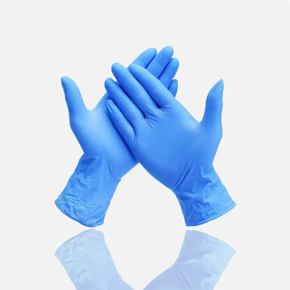 Wholesale Black Blue Industry High-Quality Disposable Nitrile OEM Design Nitrile Exam Gloves