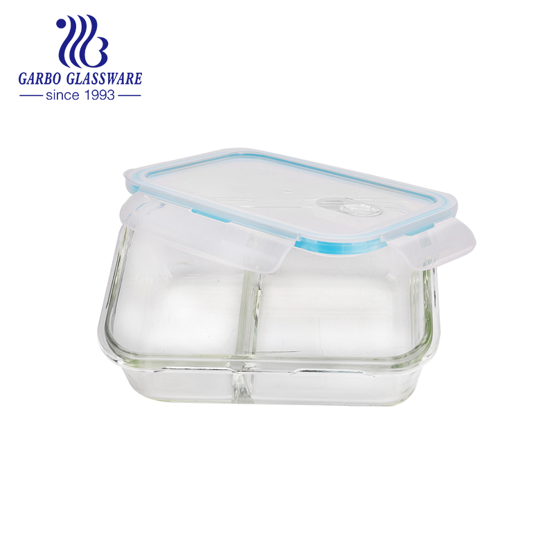 4-PCS Airtight Microwave Oven Glass Food Container for Wholesale
