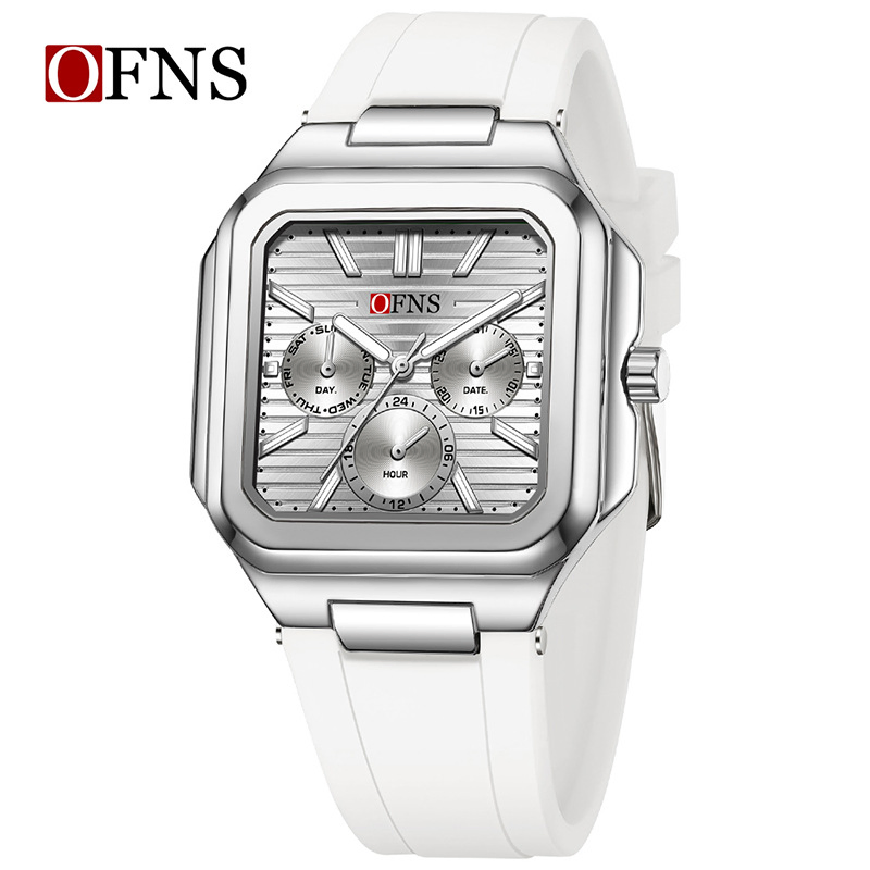 Men's Quartz Watch Luminous Minimalist Square Design Casual Student Wristwatch Waterproof Wholesale