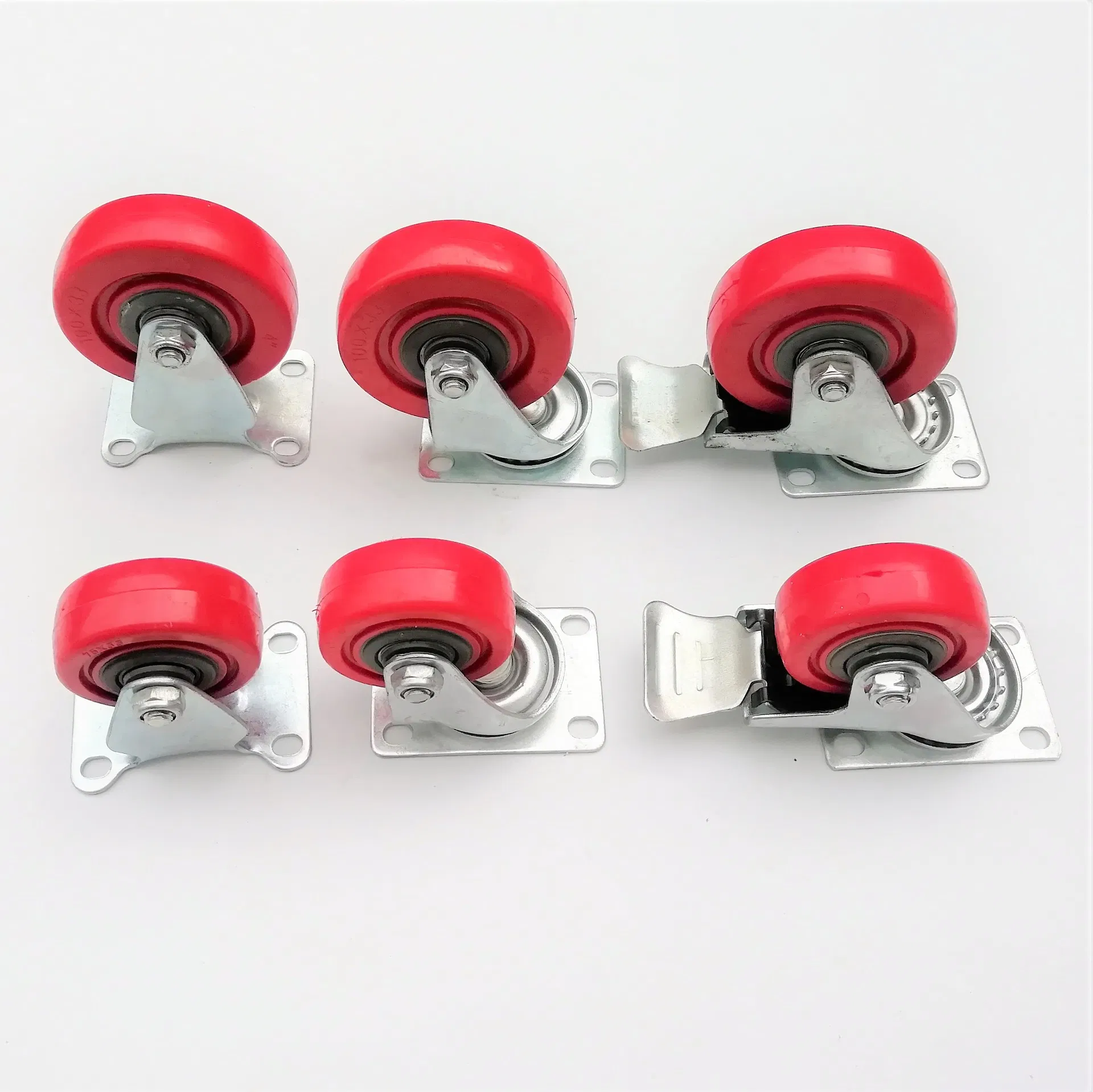 2 Inch Swivel Stem Rubber Trolly Nylon Industrial Rollerblade Office Chair Medical Furniture Heavy Duty Caster Wheel