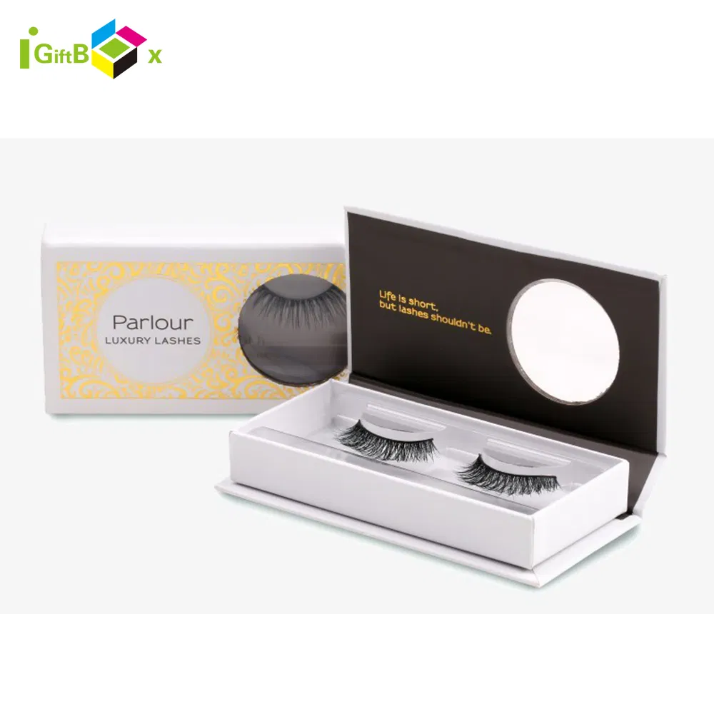 Stylish Empty Cardboard Eye Mask Packaging with PVC Window