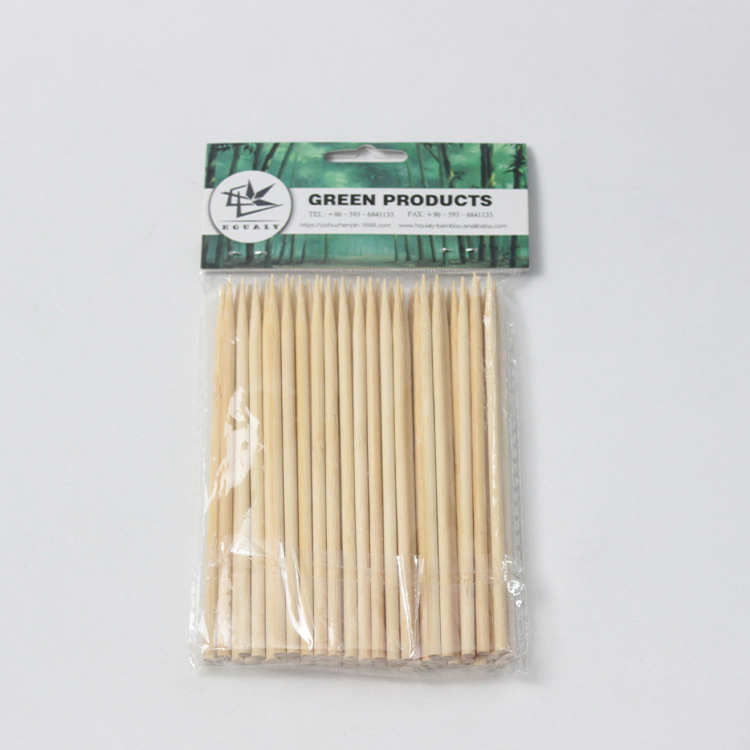 Disposable Biodegradable Simple Style Design Natural Environmental 135mm Bamboo Stick for BBQ